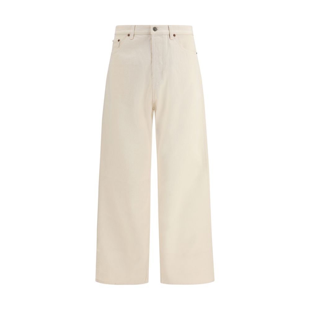 Valentino Beige Cotton Casual Pants Valentino