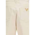 Valentino Beige Cotton Casual Pants Valentino