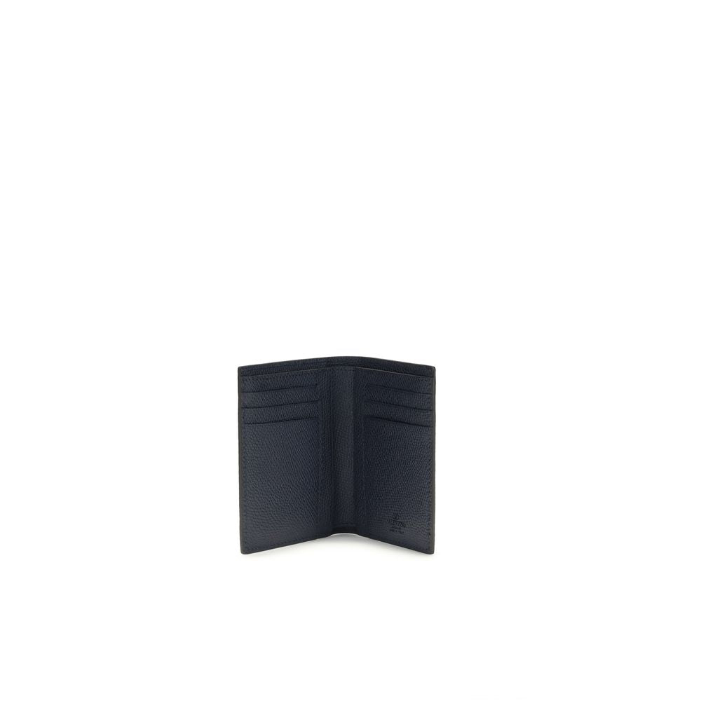 Valentino Garavani Blue Calf Leather Bos Taurus Wallet Valentino Garavani