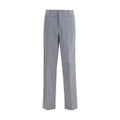 Fendi Gray Cotton Casual Pants Fendi