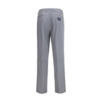 Fendi Gray Cotton Casual Pants Fendi