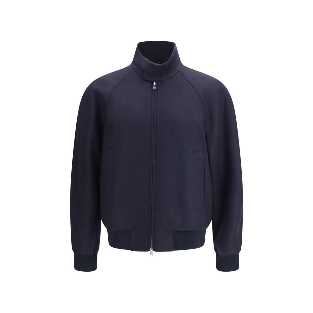 Fendi Blue Cashmere Bomber Fendi