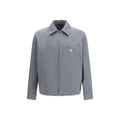 Fendi Gray Cotton Shell Jacket Fendi