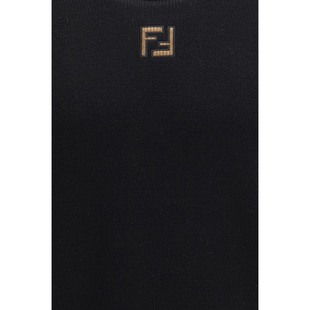 Fendi Black Wool Oves Aries Sweatshirt Fendi