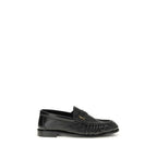Saint Laurent Black Lamb Ovis Aries Aries Slip-On Loafers Saint Laurent