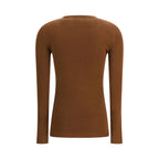 Prada Brown Fleece Wool Cardigan Prada
