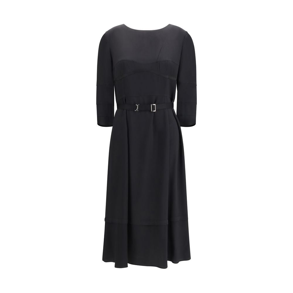 Prada Black Acetate Casual Dress Prada