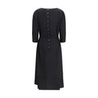Prada Black Acetate Casual Dress Prada