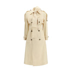 Burberry Beige Polyester Trench Coat Burberry