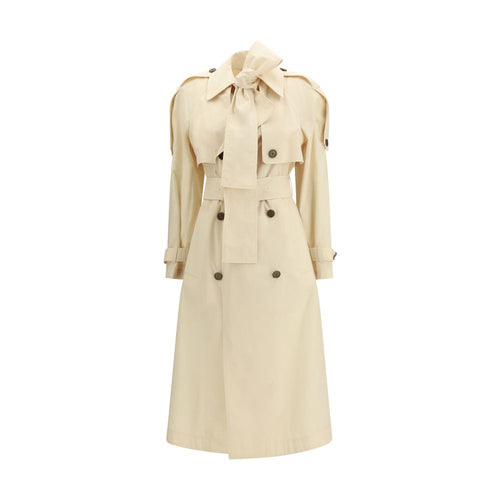 Burberry Beige Polyester Trench Coat Burberry