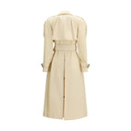 Burberry Beige Polyester Trench Coat Burberry