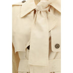 Burberry Beige Polyester Trench Coat Burberry