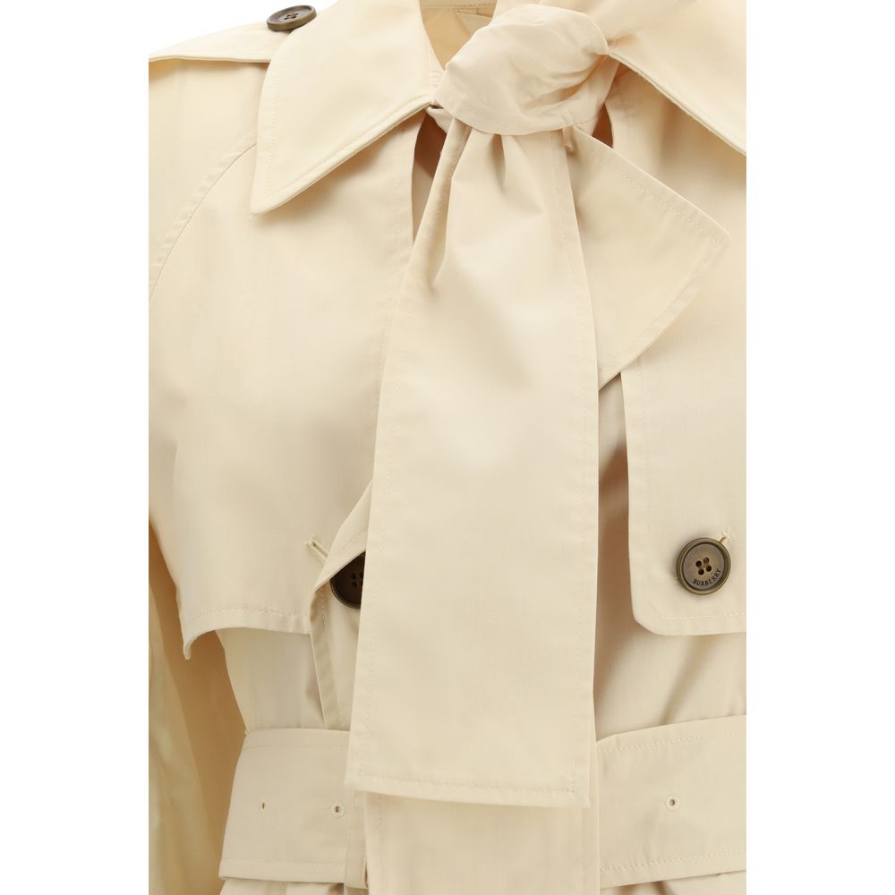 Burberry Beige Polyester Trench Coat Burberry