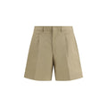 Prada Beige Cotton Bermuda Shorts Prada