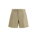 Prada Beige Cotton Bermuda Shorts Prada