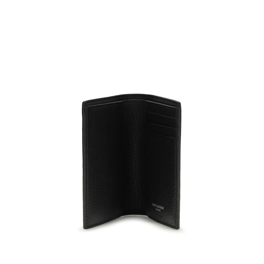 Saint Laurent Black Calf Leather Bos Taurus Wallet Saint Laurent