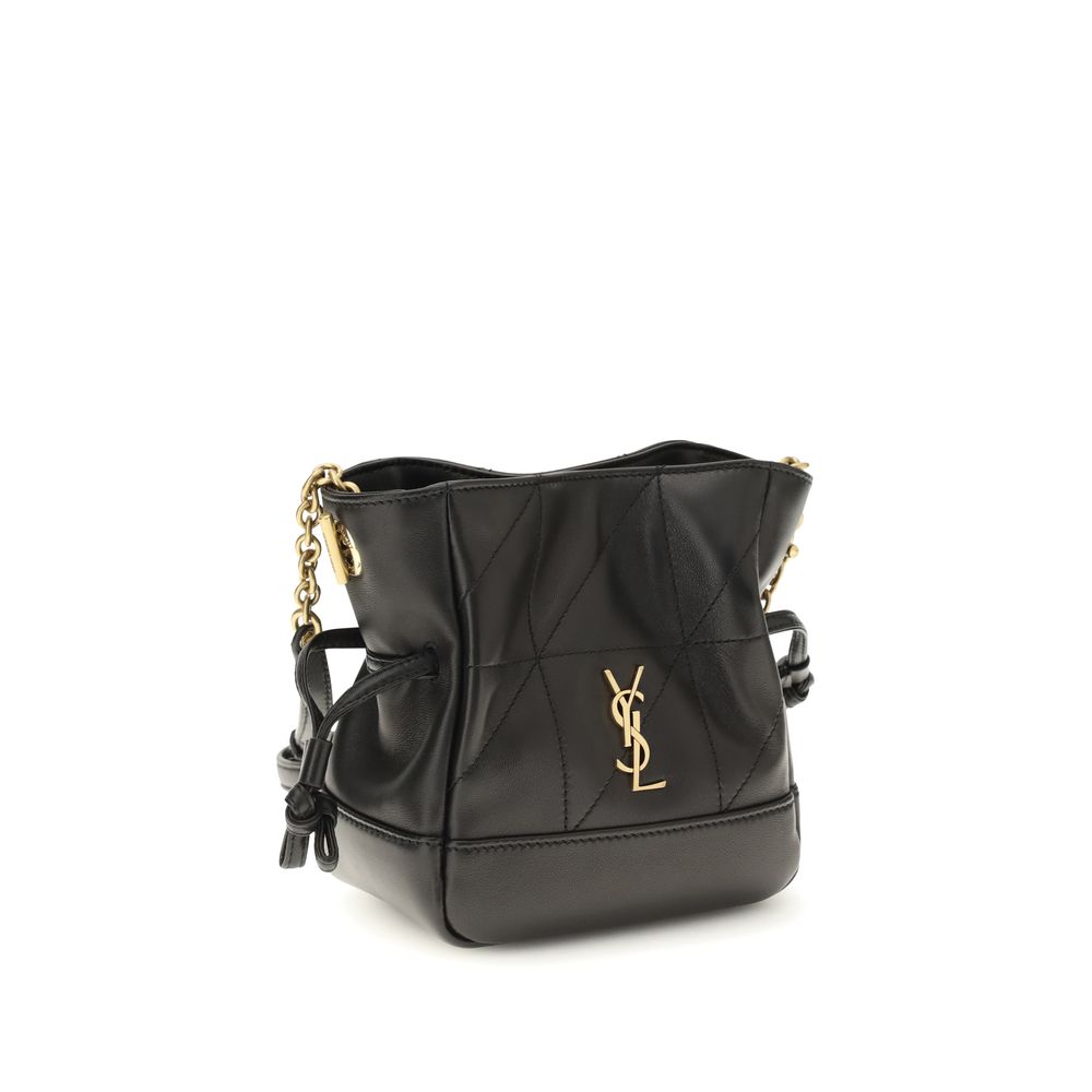 Saint Laurent Black Lamb Ovis Aries Aries Clutch Bag Saint Laurent