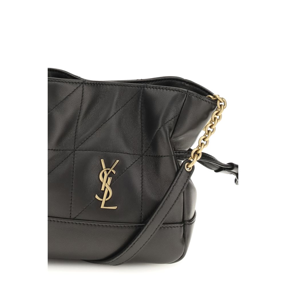 Saint Laurent Black Lamb Ovis Aries Aries Clutch Bag Saint Laurent