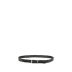 Saint Laurent Black Calf Leather Bos Taurus Regular Belt Saint Laurent
