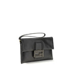 Fendi Black Lamb Ovis Aries Aries Clutch Bag Fendi