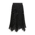 Valentino Black Silk Skirt Valentino