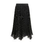 Valentino Black Silk Skirt Valentino