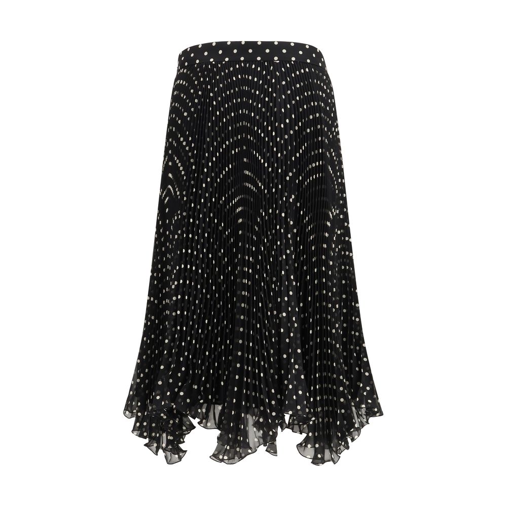 Valentino Black Silk Skirt Valentino