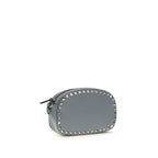 Valentino Garavani Blue Calf Leather Bos Taurus Shoulder Bag Valentino Garavani