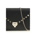 Valentino Garavani Black Calf Leather Bos Taurus Wallet Valentino Garavani