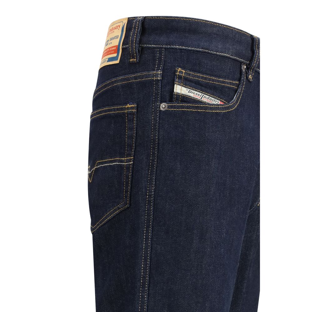Diesel Black Cotton Slim Fit Jeans Diesel