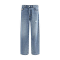 Diesel Blue Cotton Relaxed Fit Jeans Diesel