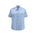 Prada Blue Cotton Shortsleeve Shirt Prada