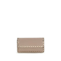 Valentino Garavani Beige Calf Leather Bos Taurus Wallet Valentino Garavani