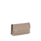 Valentino Garavani Beige Calf Leather Bos Taurus Wallet Valentino Garavani