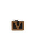 Valentino Garavani Black Calf Leather Bos Taurus Wallet Valentino Garavani