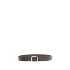 Valentino Garavani Black Calf Leather Bos Taurus Regular Belt Valentino Garavani