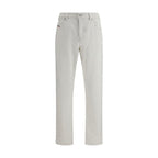 Diesel White Cotton Slim Fit Jeans Diesel
