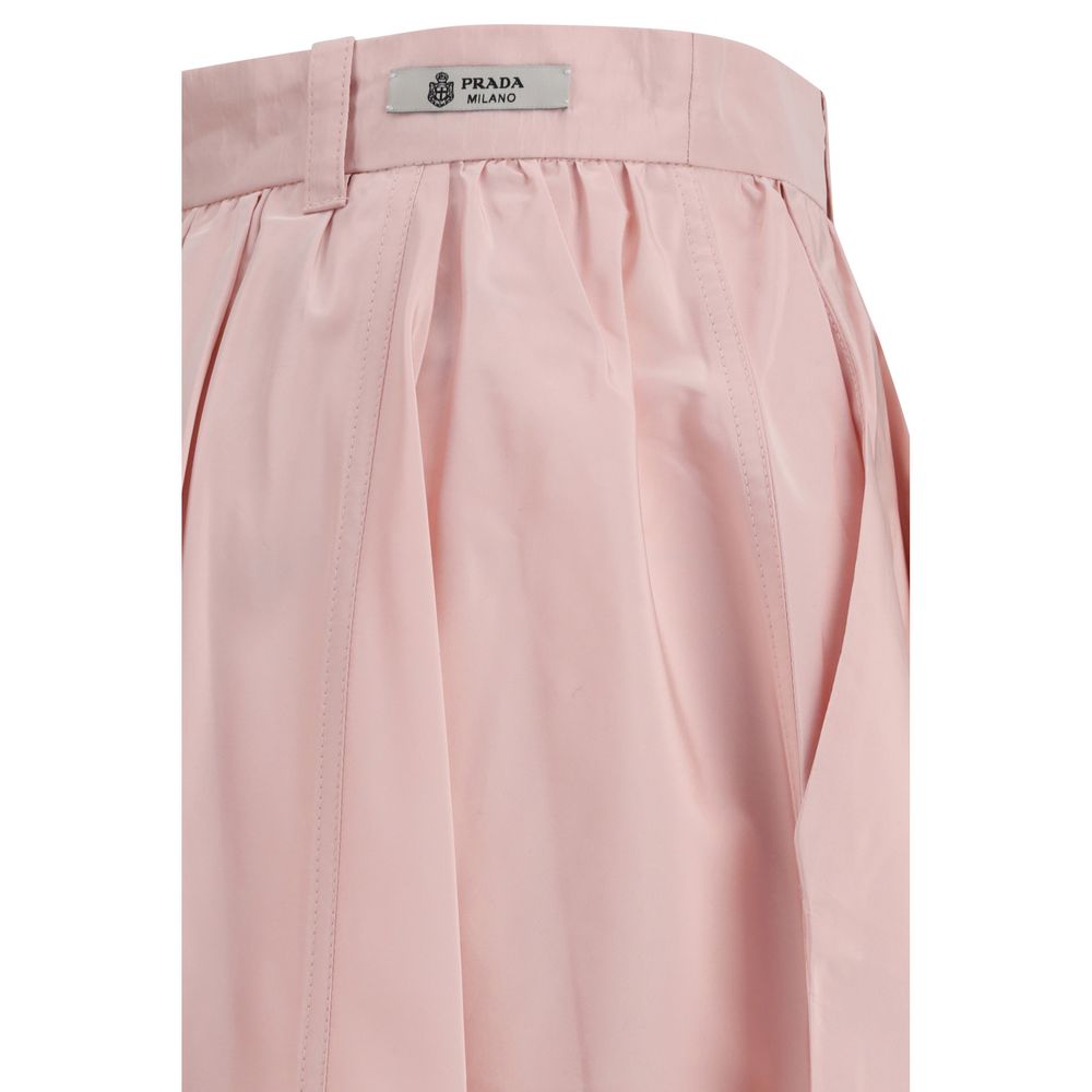 Prada Multicolor Silk Long Skirt Prada