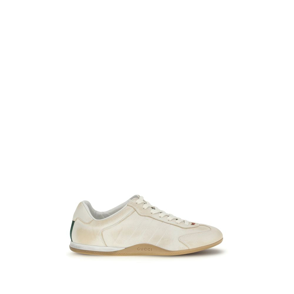 Gucci White Calf Leather Bos Taurus Low Top Sneakers Gucci