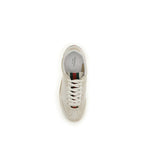 Gucci White Calf Leather Bos Taurus Low Top Sneakers Gucci