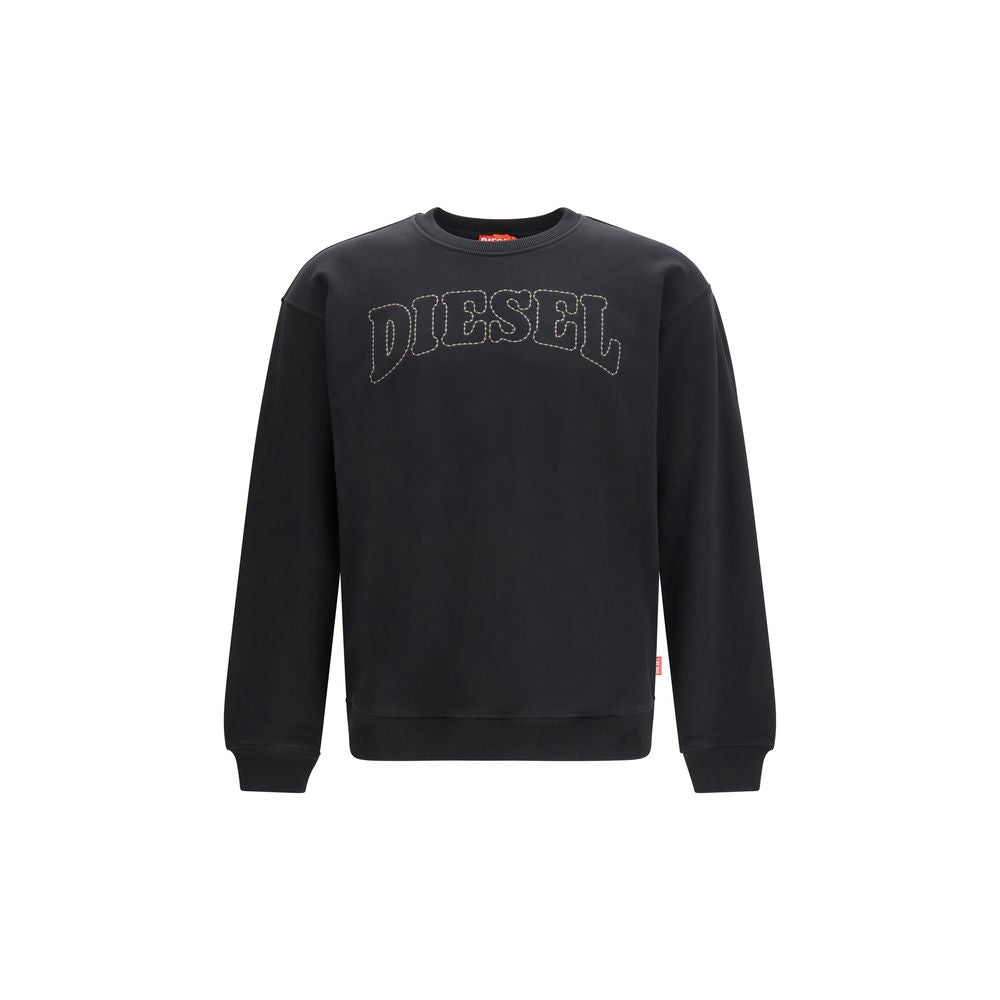 Diesel Black Cotton Sweatshirt Diesel
