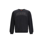 Diesel Black Cotton Sweatshirt Diesel