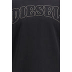 Diesel Black Cotton Sweatshirt Diesel