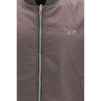 Diesel Brown Polyamide Sleeveless Jacket Diesel