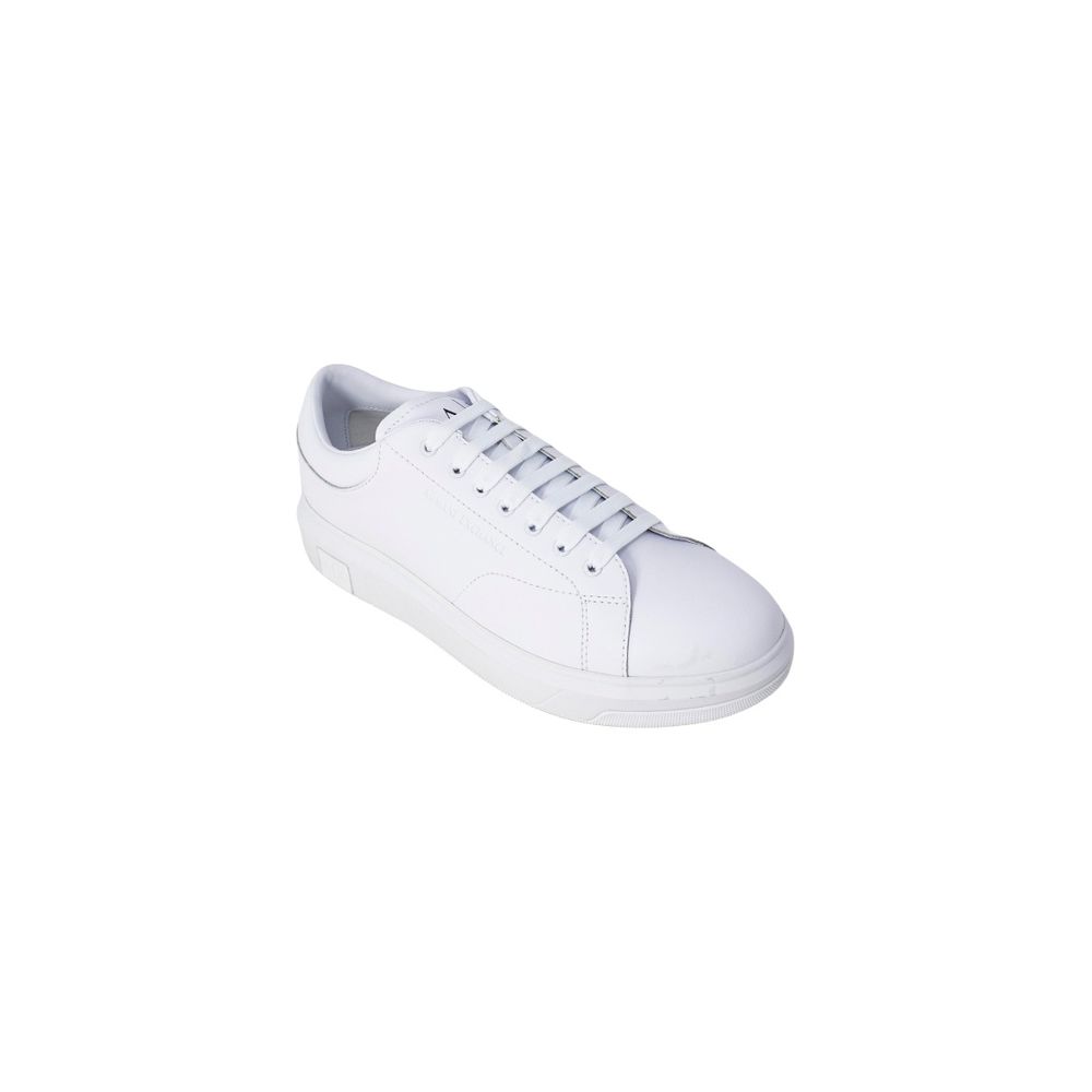 Armani Exchange White Leather Low Top Sneakers Armani Exchange