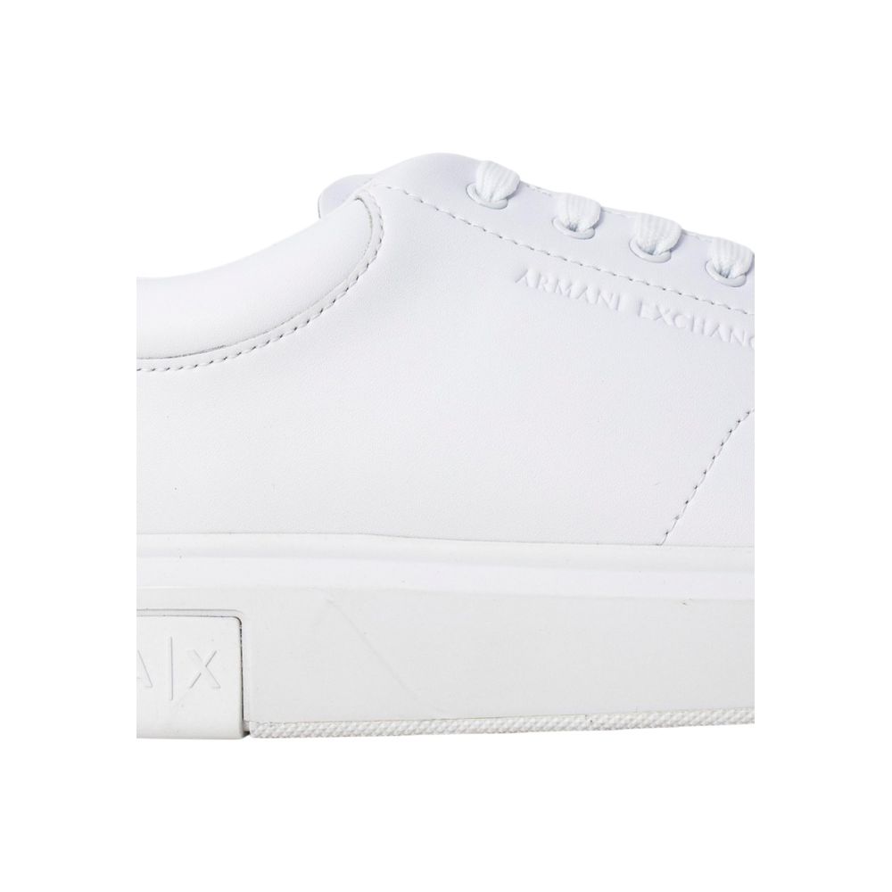 Armani Exchange White Leather Low Top Sneakers Armani Exchange