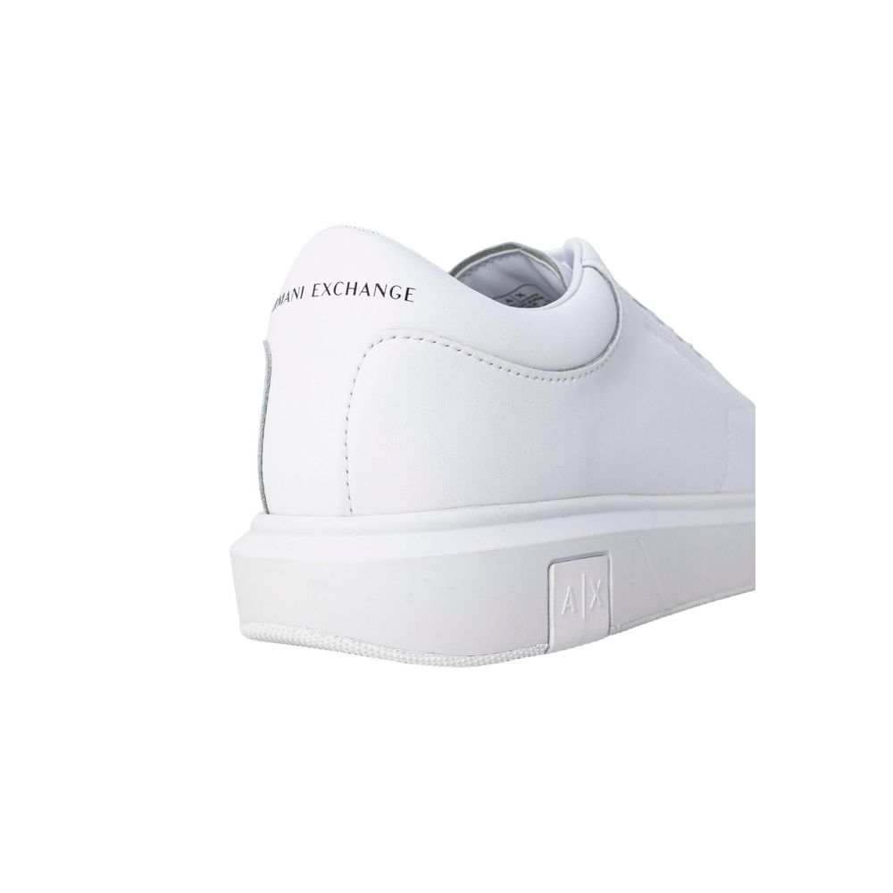 Armani Exchange White Leather Low Top Sneakers Armani Exchange