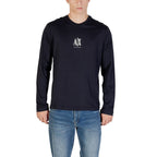 Armani Exchange Blue Cotton Long Sleeve T-Shirt Armani Exchange