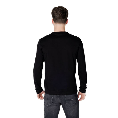 Armani Exchange Black Cotton Long Sleeve T-Shirt Armani Exchange