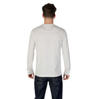 Armani Exchange Cream Cotton Long Sleeve T-Shirt Armani Exchange